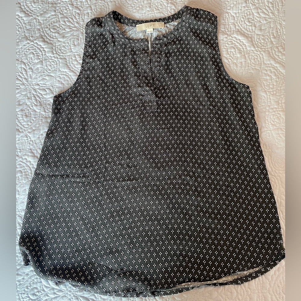 Lightweight Grey Patterned Shell | LOFT